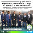 Chegou mais R$ 460 MIL conquistados pelos vereadores para saúde deTremembé Chegou mais R$ 460 MIL conquistados pelos vereadores para saúde deTremembé