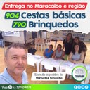 Entrega de 904 cestas básicas e 790 brinquedos para a região do Maracaibo