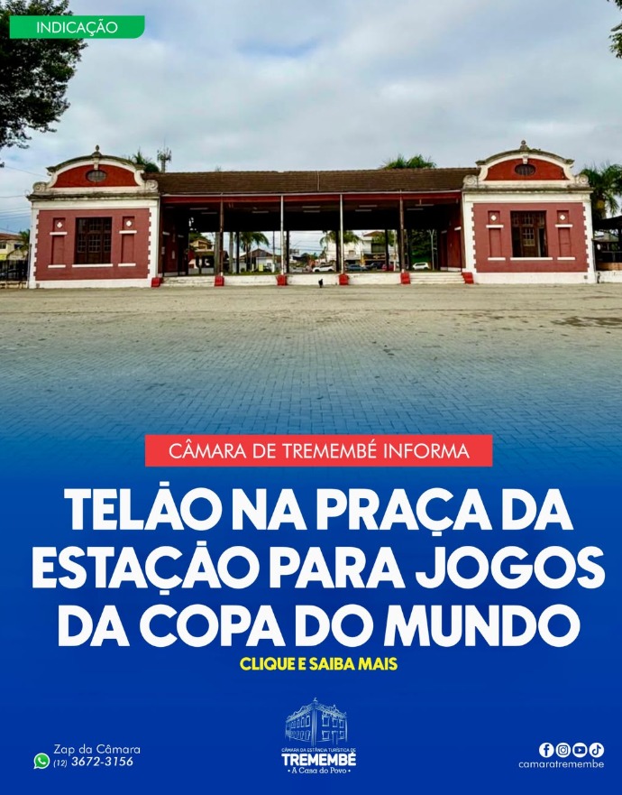  “ESTAÇÃO COPA DO MUNDO” PODERÁ SER IMPLANTADA EM TREMEMBÉ 