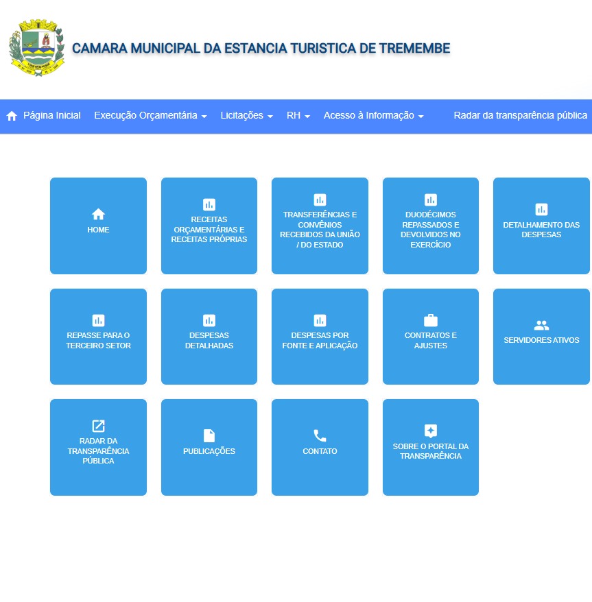 A CÂMARA DE TREMEMBÉ TEM TRANSPARÊNCIA