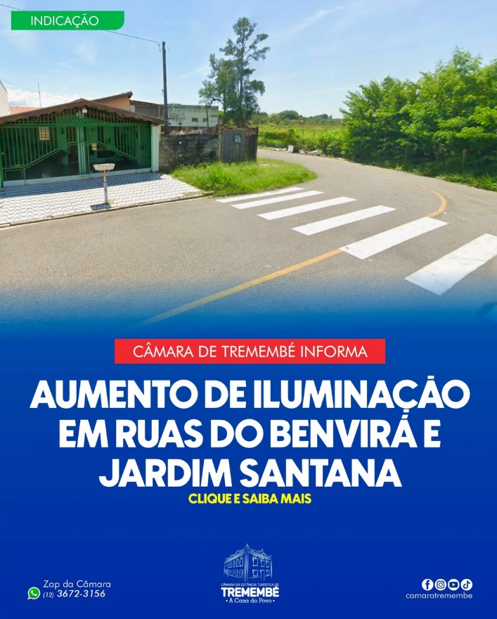 AMPLIAÇÃO DA ILUMINAÇÃO PÚBLICA É SOLICITADA PARA JARDIM SANTANA E BENVIRÁ