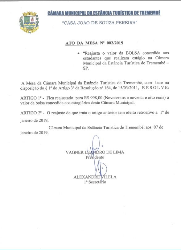 Ato da Mesa n° 002/2019