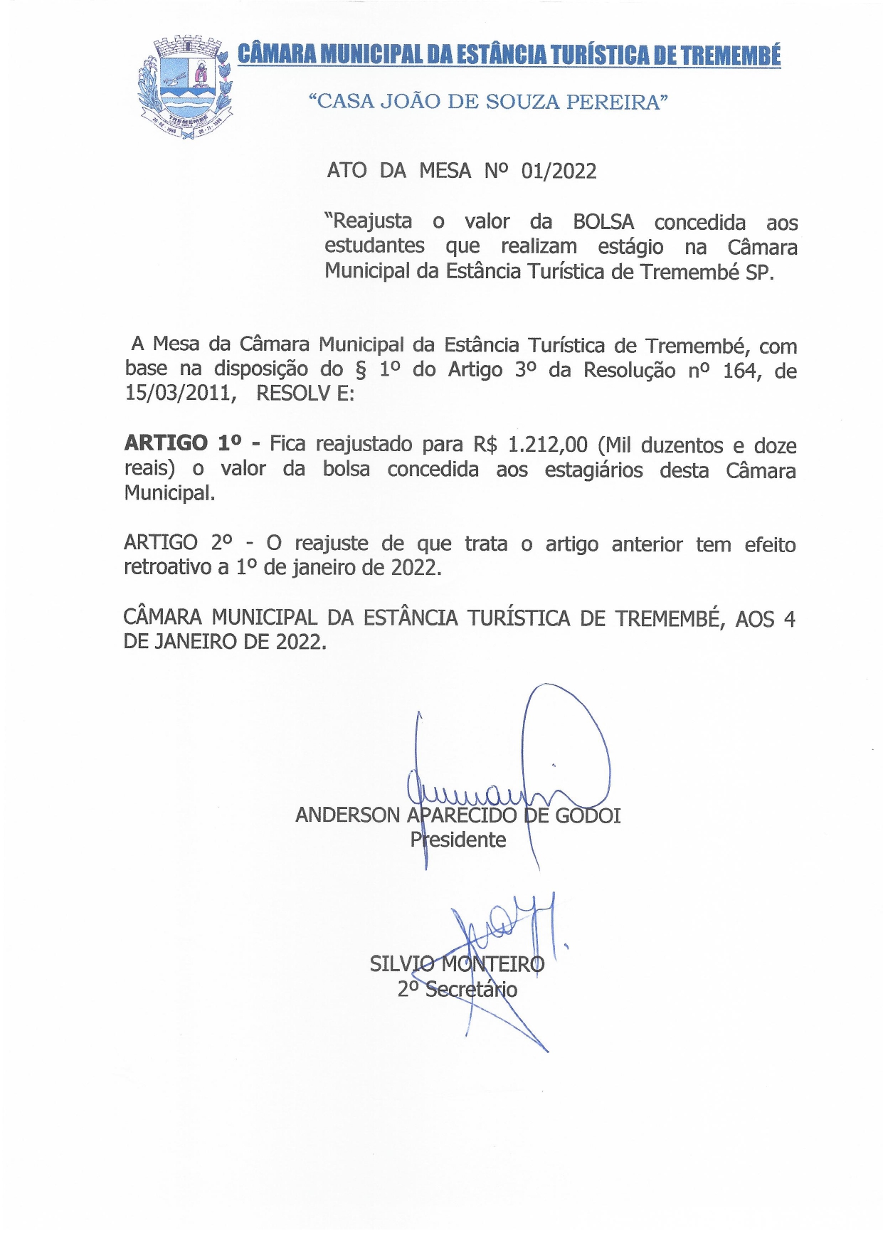 Ato da Mesa n° 01-2022