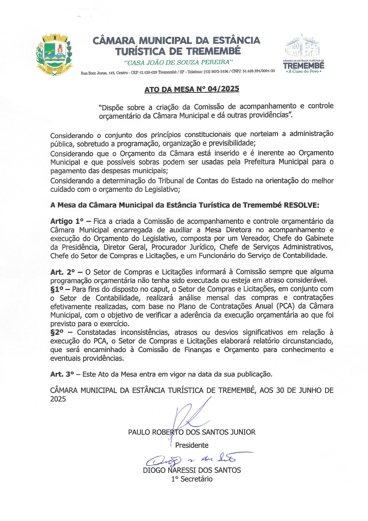 Ato da Mesa n° 04-2025