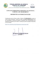 Contas da Prefeitura Muncipal - Ano 2020