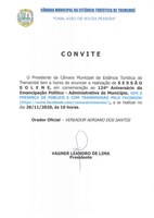 Convite para Sessão Solene