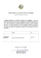 Edital de Convocação - 7° Colocado para Auxiliar de Serviços Gerais