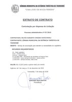 Extrato de Contrato