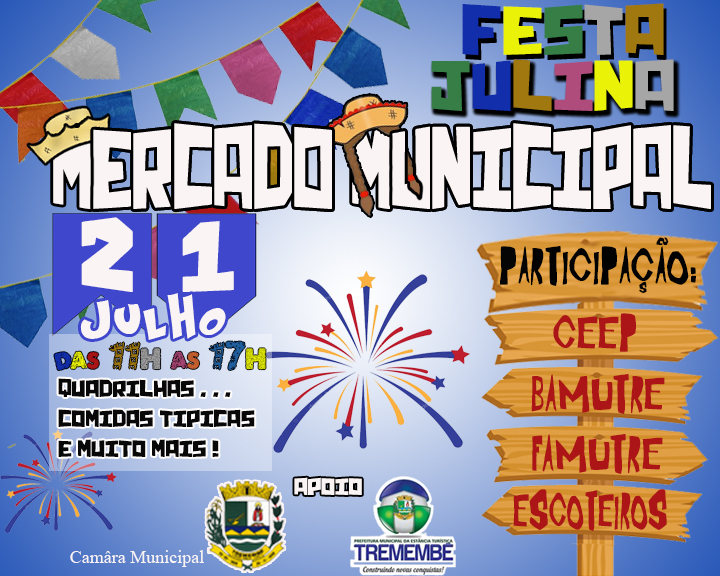 Festa Julina no Mercado Municipal de Tremembé