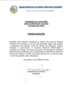 Homologação - Carta Convite 02-2018 - (Proc. Adm. 075-2018)