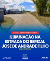 ILUMINAÇÃO NA ESTRADA DO BERIZAL