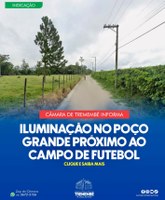 ILUMINAÇÃO PÚBLICA NA ESTRADA DO POÇO GRANDE