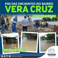 Início das obras contra enchentes no Vera Cruz