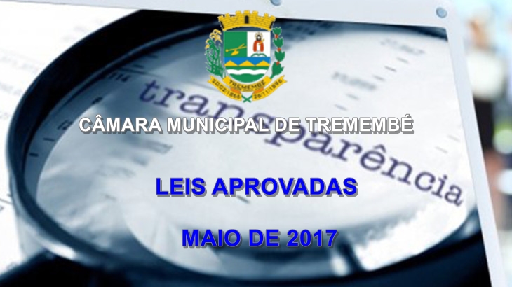 Leis aprovadas em maio de 2017