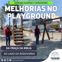 Melhorias na playground da praça da Bíblia
