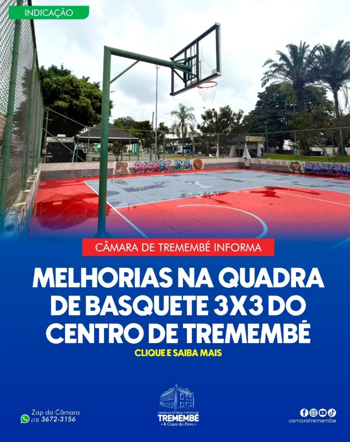 MELHORIAS NA QUADRA DE BASQUETE 3x3 DO CENTRO