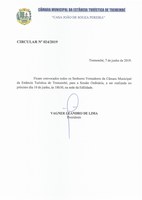 Pauta da 100ª Sessão Ordinária - 10/06/2019