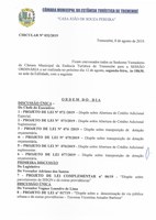 Pauta da 104ª Sessão Ordinária - 12/08/2019