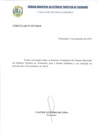 Pauta da 109ª Sessão Ordinária - 16set2019