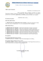 Pauta da 110ª Sessão Ordinária - 23/09/2019