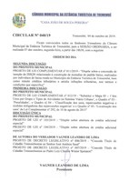 Pauta da 112ª Sessão Ordinária - 07/10/2019