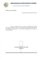 Pauta da 117ª Sessão Ordinária - 11/11/2019