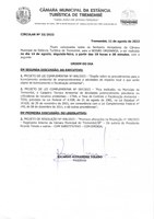 Pauta da 119ª Sessão Ordinária - 14/08/2023