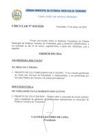 Pauta da 129ª Sessão Ordinária - 23/03/2020