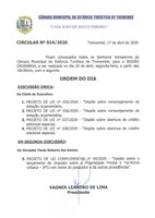 Pauta da 133ª Sessão Ordinária - 20/04/2020