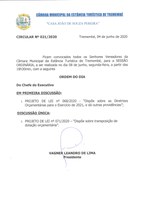 Pauta da 140ª Sessão Ordinária - 08/06/2020