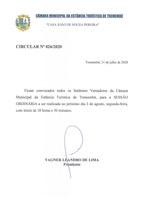 Pauta da 144ª Sessão Ordinária - 03/08/2020