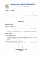 Pauta da 145ª Sessão Ordinária - 10/08/2020