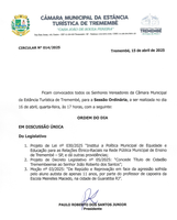 Pauta da 14° Sessão Ordinária - 16-04-2025