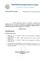 Pauta da 160ª Sessão Ordinária - 23/11/2020