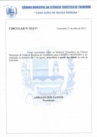 Pauta da 22° Sessão Ordinária - 01-08-2017