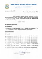 Pauta da 25º Sessão Extraordinária - 13-07-2022