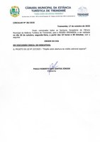 Pauta da 38ª Sessão Ordinária - 20/10/2025