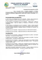 Pauta da 45ª Sessão Ordinária - 08/12/2025