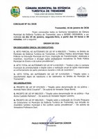 Pauta da 47ª Sessão Ordinária - 19/01/2026