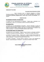 Pauta da 50ª Sessão Ordinária - 09/02/2026