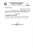 Pauta da 56ª Sessão Ordinária - 23/03/2026