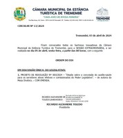 Pauta da 59ª Sessão Extraordinária - 05/04/2024