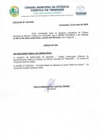 Pauta da 64ª Sessão Ordinária - 15/05/2026