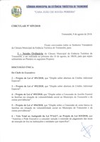 Pauta da 64ª Sessão Ordinária e 20ª Sessão Extraordinária