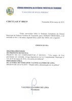 Pauta da 87ª sessão ordinária - 11.03.2019