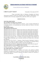 Pauta da 89ª Sessão Ordinária - 25/03/2019