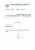 Pauta da Sessão Extraordinária - 12/06/2019