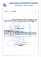 Pauta da 69° Sessão Ordinária - 17-09-2018