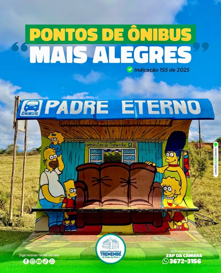 PONTOS DE ÔNIBUS ‘’MAIS ALEGRES’’ EM TREMEMBÉ 
