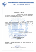Portaria n° 006-2018 